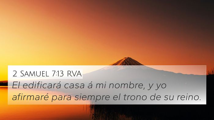 2 Samuel 7:13 RVA Bible Verse Image
