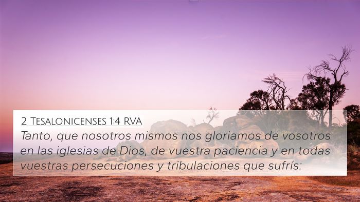 2 Tesalonicenses 1:4 RVA Bible Verse Image