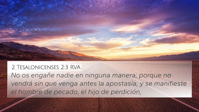 2 Tesalonicenses 2:3 RVA Bible Verse Image
