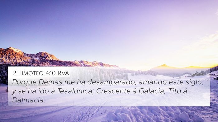 2 Timoteo 4:10 RVA Bible Verse Image