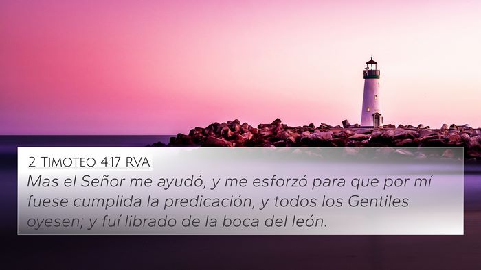 2 Timoteo 4:17 RVA Bible Verse Image