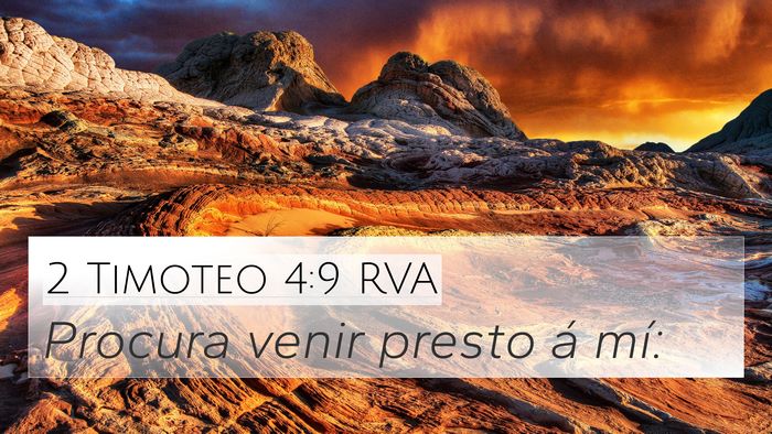 2 Timoteo 4:9 RVA 4K Wallpaper - Procura venir presto á - 4K Wallpaper Bible Verse