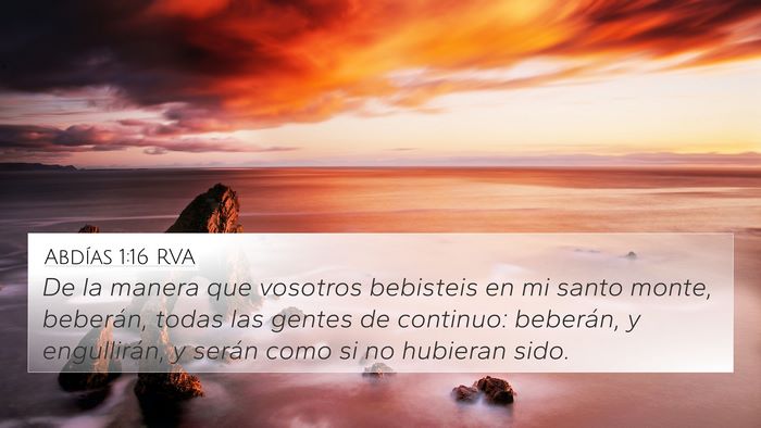 Abdías 1:16 RVA Bible Verse Image