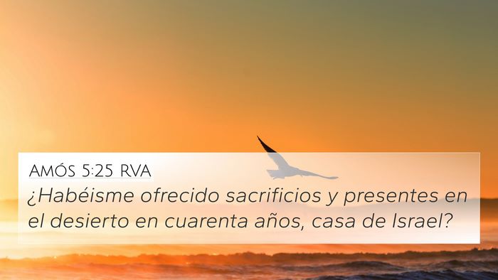 Amós 5:25 RVA Bible Verse Image