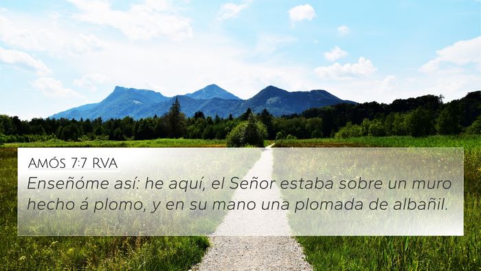 Amós 7:7 RVA Bible Verse Image