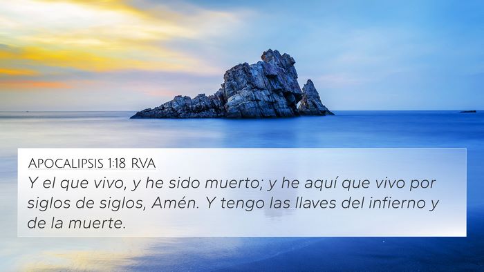 Apocalipsis 1:18 RVA Bible Verse Image