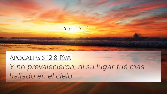 Apocalipsis 12:8 RVA 4K Wallpaper - Y no prevalecieron, ni su lugar fué más hallado - 4K Wallpaper Bible Verse