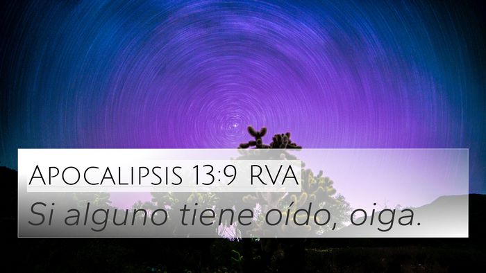 Apocalipsis 13:9 RVA Bible Verse Image