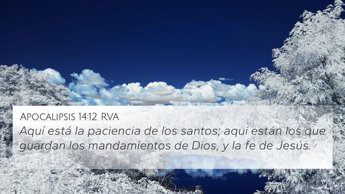Apocalipsis 14:12 RVA Bible Verse Image