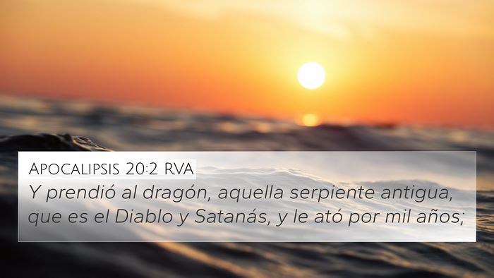 Apocalipsis 20:2 RVA Bible Verse Image