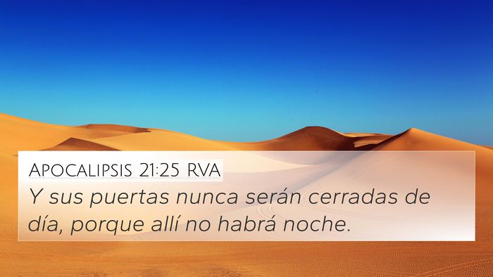Apocalipsis 21:25 RVA Bible Verse Image