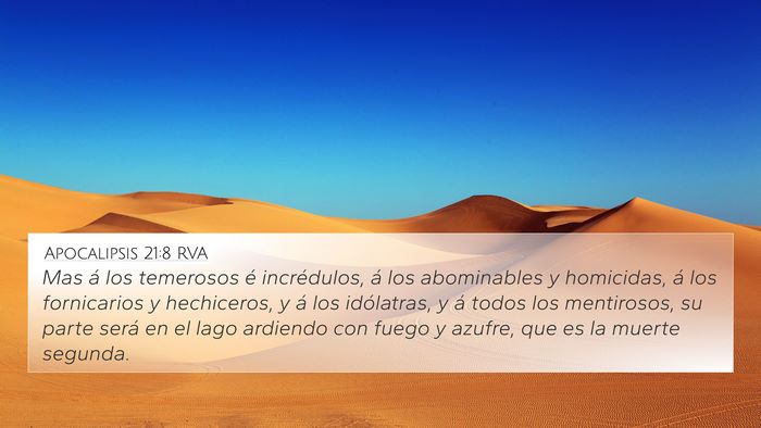 Apocalipsis 21:8 RVA Bible Verse Image
