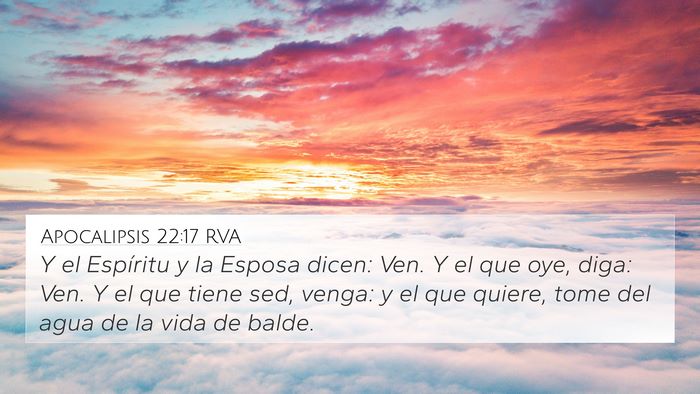 Apocalipsis 22:17 RVA Bible Verse Image