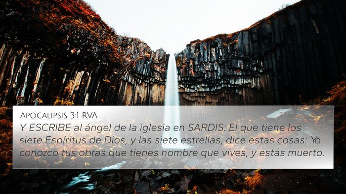 Apocalipsis 3:1 RVA Bible Verse Image