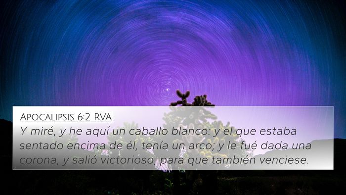 Apocalipsis 6:2 RVA Bible Verse Image