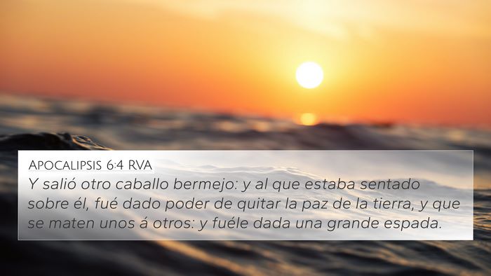 Apocalipsis 6:4 RVA Bible Verse Image