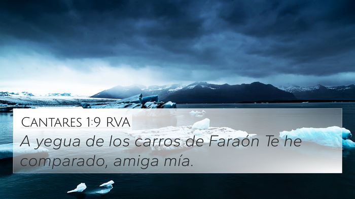 Cantares 1:9 RVA 4K Wallpaper - A yegua de los carros de Faraón Te he comparado, - 4K Wallpaper Bible Verse