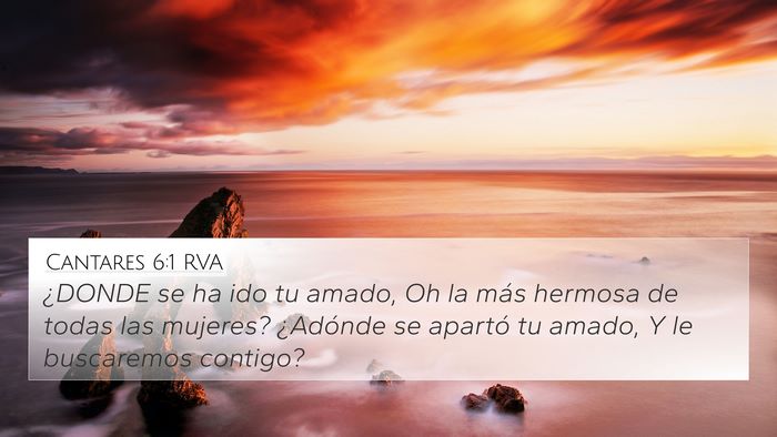 Cantares 6:1 RVA Bible Verse Image