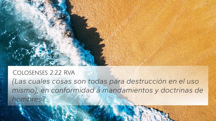 Colosenses 2:22 RVA Bible Verse Image