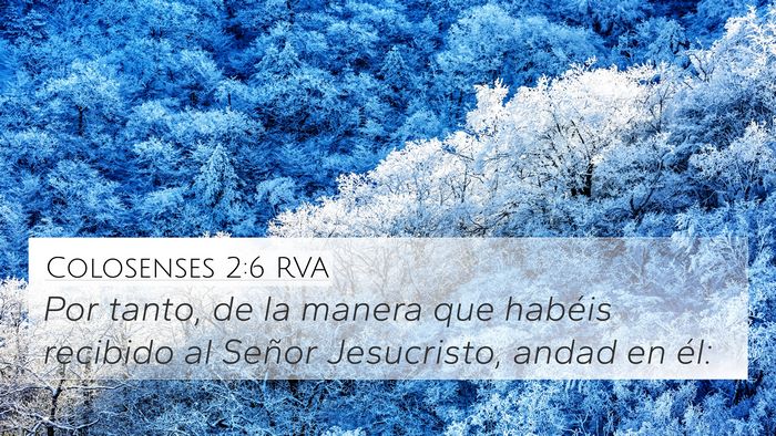 Colosenses 2:6 RVA Bible Verse Image