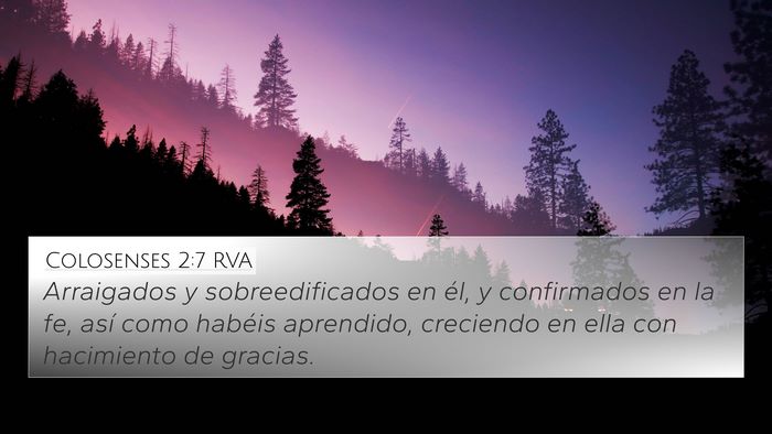 Colosenses 2:7 RVA Bible Verse Image