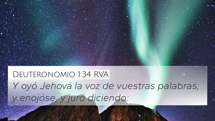 Deuteronomio 1:34 RVA Bible Verse Image
