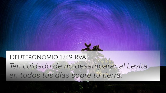 Deuteronomio 12:19 RVA Bible Verse Image