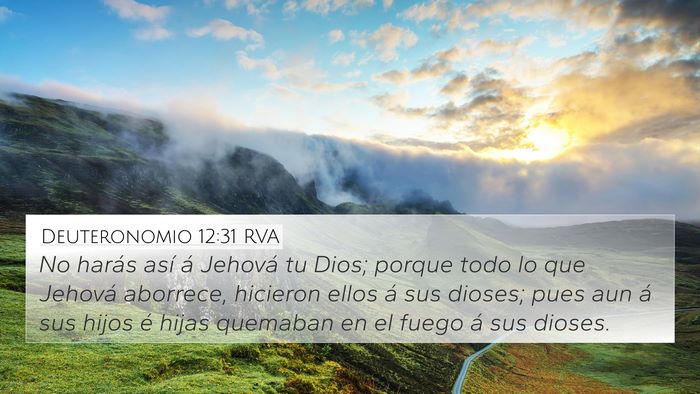 Deuteronomio 12:31 RVA Bible Verse Image