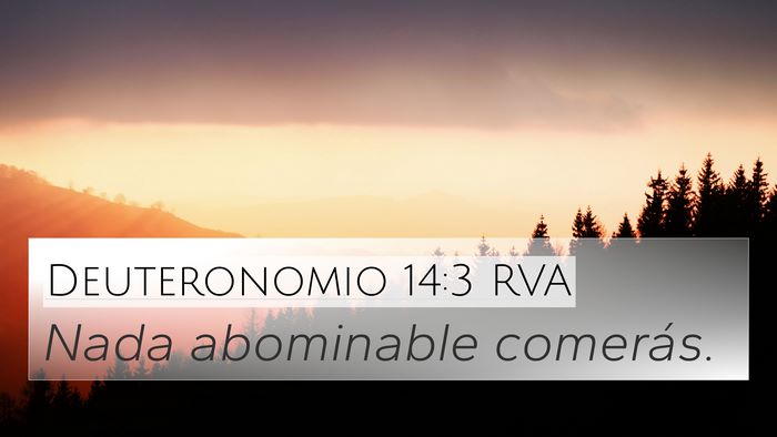 Deuteronomio 14:3 RVA Bible Verse Image