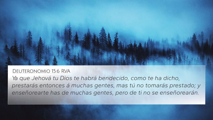 Deuteronomio 15:6 RVA 4K Wallpaper - Ya que Jehová tu Dios te habrá bendecido, como - 4K Wallpaper Bible Verse
