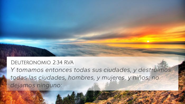 Deuteronomio 2:34 RVA Bible Verse Image