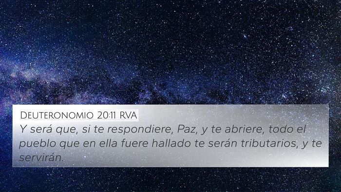 Deuteronomio 20:11 RVA 4K Wallpaper - Y será que, si te respondiere, Paz, y te - 4K Wallpaper Bible Verse