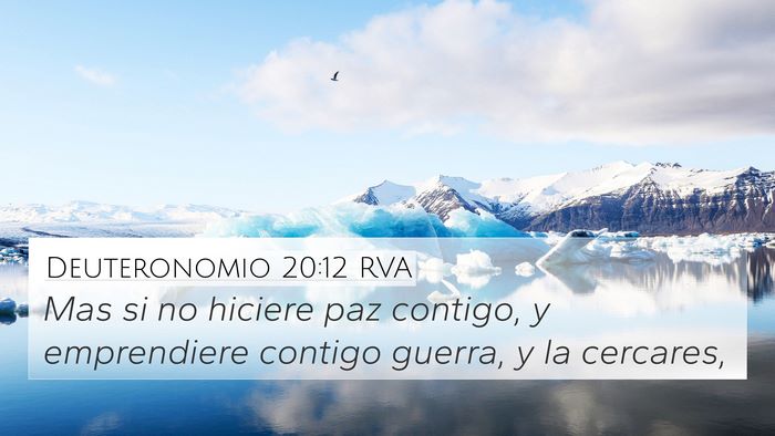 Deuteronomio 20:12 RVA 4K Wallpaper - Mas si no hiciere paz contigo, y emprendiere - 4K Wallpaper Bible Verse