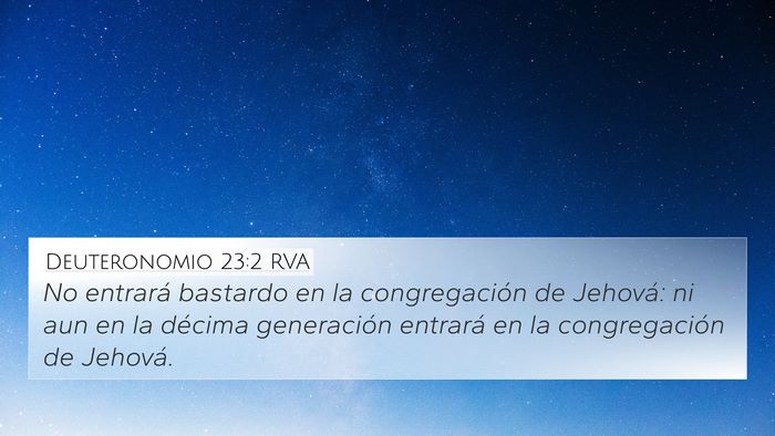 Deuteronomio 23:2 RVA Bible Verse Image