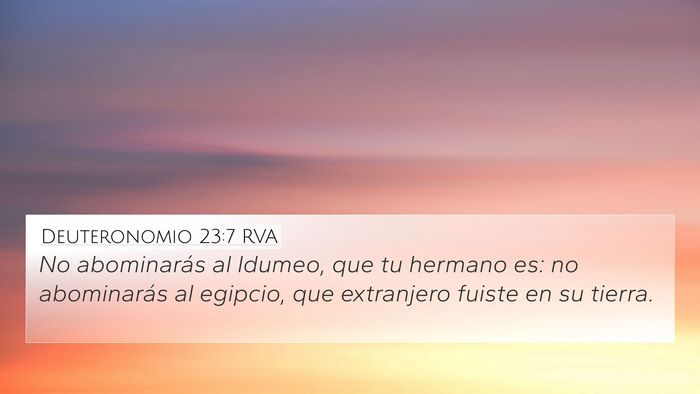 Deuteronomio 23:7 RVA Bible Verse Image