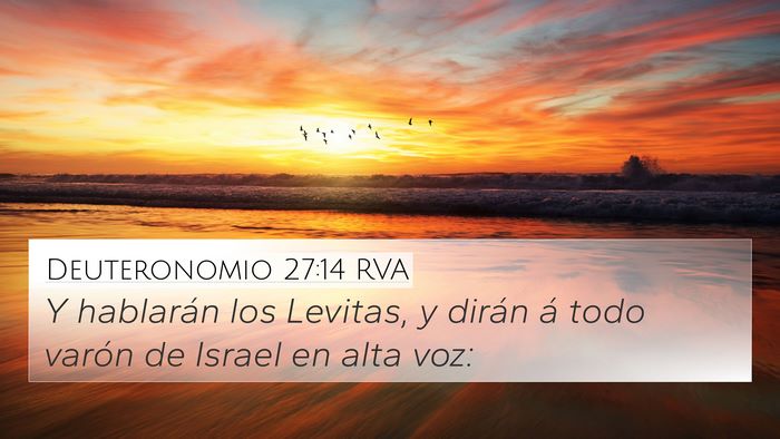 Deuteronomio 27:14 RVA 4K Wallpaper - Y hablarán los Levitas, y dirán á todo varón - 4K Wallpaper Bible Verse