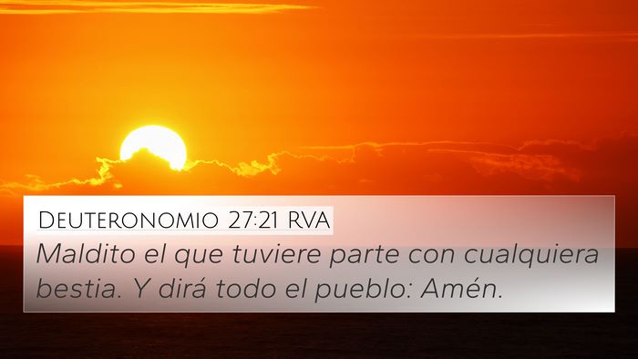 Deuteronomio 27:21 RVA 4K Wallpaper - Maldito el que tuviere parte con cualquiera - 4K Wallpaper Bible Verse