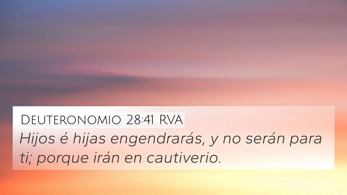 Deuteronomio 28:41 RVA Bible Verse Image