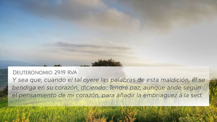 Deuteronomio 29:19 RVA Bible Verse Image