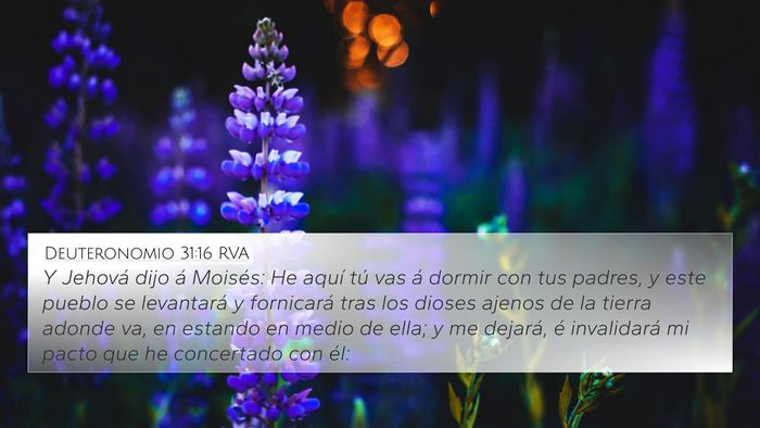 Deuteronomio 31:16 RVA Bible Verse Image