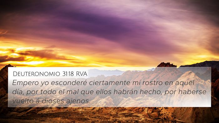 Deuteronomio 31:18 RVA 4K Wallpaper - Empero yo esconderé ciertamente mi rostro en - 4K Wallpaper Bible Verse