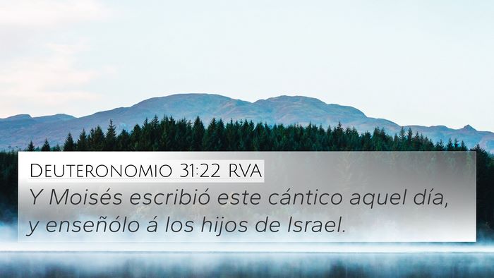 Deuteronomio 31:22 RVA Bible Verse Image