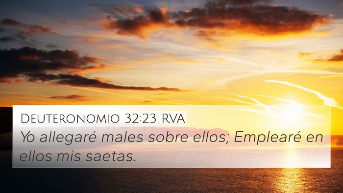 Deuteronomio 32:23 RVA Bible Verse Image
