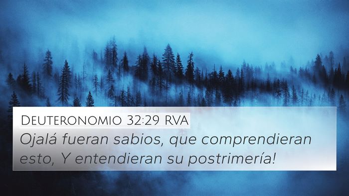 Deuteronomio 32:29 RVA Bible Verse Image