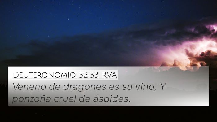 Deuteronomio 32:33 RVA Bible Verse Image
