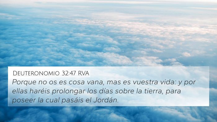 Deuteronomio 32:47 RVA 4K Wallpaper - Porque no os es cosa vana, mas es vuestra vida: y - 4K Wallpaper Bible Verse