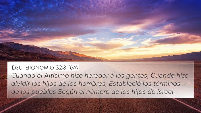 Deuteronomio 32:8 RVA Bible Verse Image