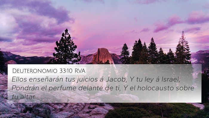 Deuteronomio 33:10 RVA Bible Verse Image