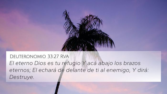 Deuteronomio 33:27 RVA Bible Verse Image