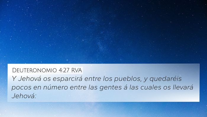 Deuteronomio 4:27 RVA Bible Verse Image